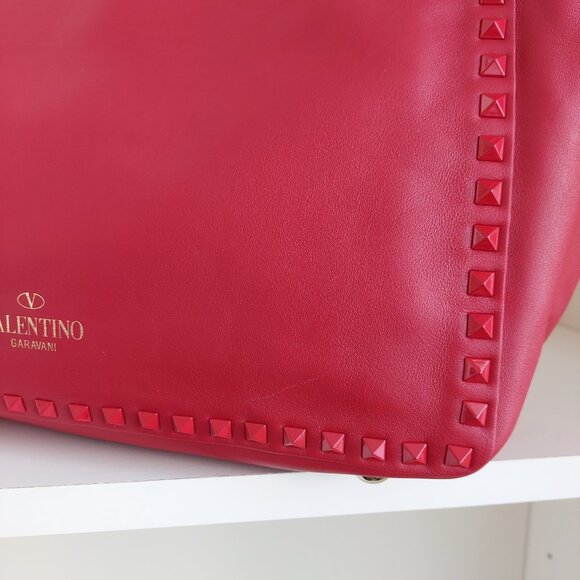 Valentino Garavani Rockstud Rouge 2 Way Satchel Bag - Picture 10 of 17